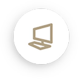 a laptop icon representing web design services