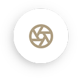 a shutter icon representing photography